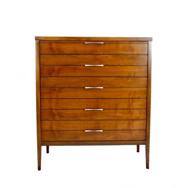 Walnut and Rosewood 5 Drawer Chest