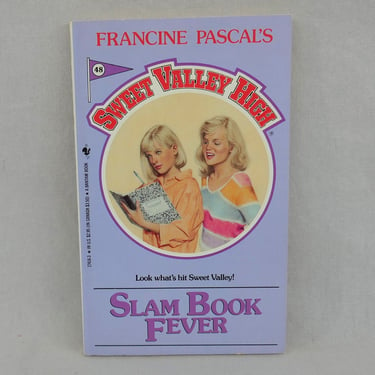 Sweet Valley High #48: Slam Book Fever (1988) by Francine Pascal - Vintage Teen Fiction Book 