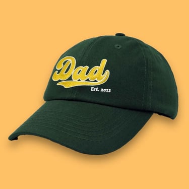 Dad Varsity Hat - Dark Green