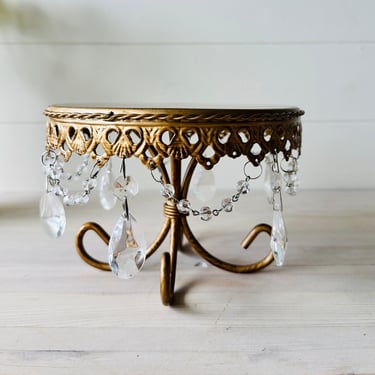 Chandelier Style Metal Cake Stand 7 Inches Diameter 