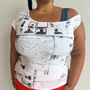 Ophelia Byrne - Postage Off The Shoulder Top (1X)
