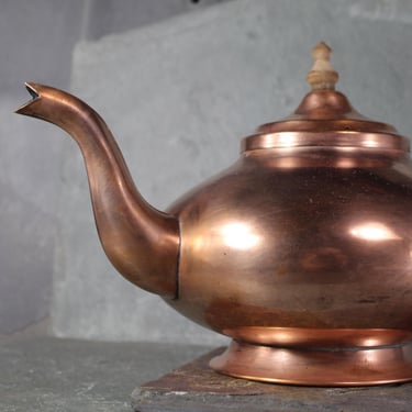 Vintage Portuguese Copper Teapot  | Aladdin Style Teapot | Vintage Portuguese Copper | Bixley Shop 