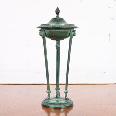 Oscar Bach Style Neoclassical Footed Bronze Censer