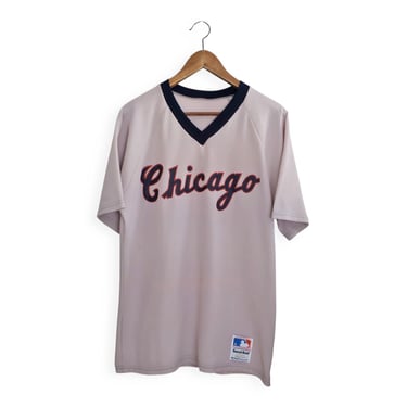 vintage Chicago jersey / 80s White Sox jersey / 1980s San Knit Chicago White Sox baseball jersey Medium 