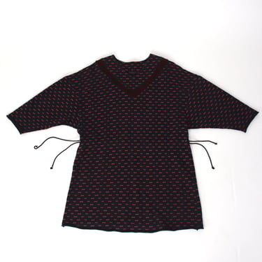 F/W 2003 Undercover Bow Print Sweatshirt Dress