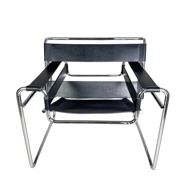 Original Wassily armchair Knoll International Marcel Breuer black 