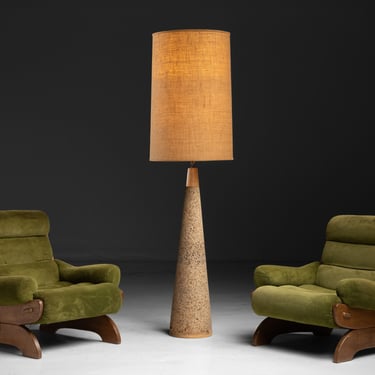 Cork Lamp / Brutalist Chairs