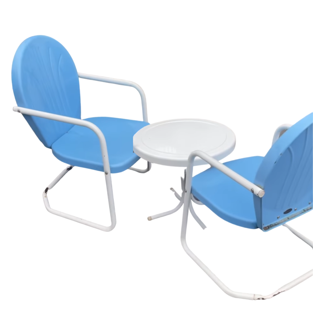 Crosley Outdoor Set in Baby Blue and White Reuse America Brooklyn, NY