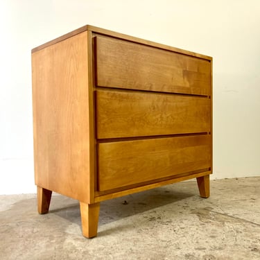 Vintage 1950s Mid Century Modern 3 Drawer Dresser by Conant Ball 