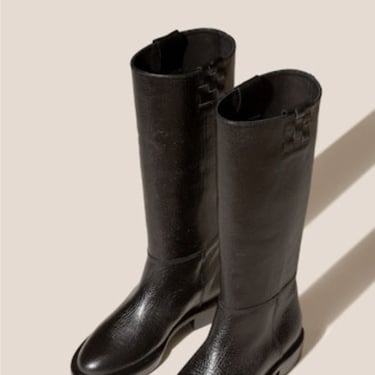 HEREU STUDIO Anella Grainy Boot - Black