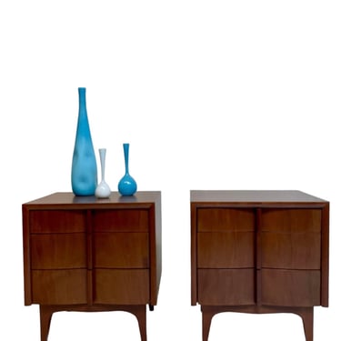 American of Martinsville - Paint of Nightstands / End Tables - Mid Century Modern 