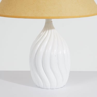 White Swirl Lamp 