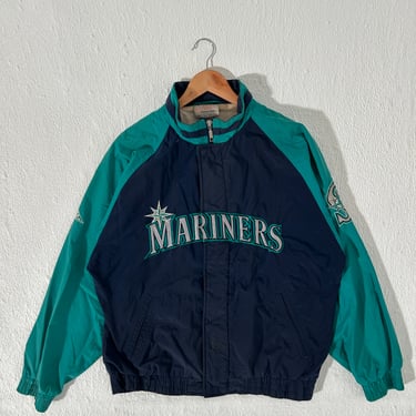 Vintage 1990's Seattle Mariners Apex One Windbreaker Jacket Size L