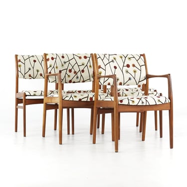 Erik Buch Style Mid Century Danish Teak Chairs - Set of 6 - mcm 