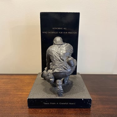 Michael Garman Bronze and Plaster Sculpture of Scott Stearman “The Wall For All Soldiers” - Free Shipping 