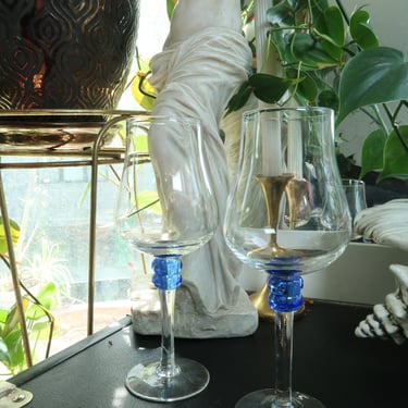 Vintage Fluted Wine Glass Set