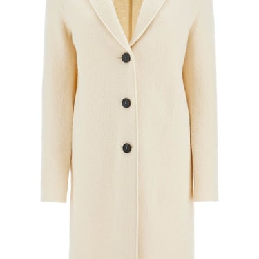 Harris Wharf London Single-Breasted Wool Coat In Boiled Women