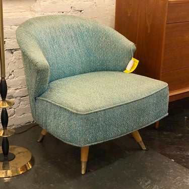 Upholstered Swivel Slipper Chair by Kroehler, Circa 1960s - *Please ask for a shipping quote before you buy. 