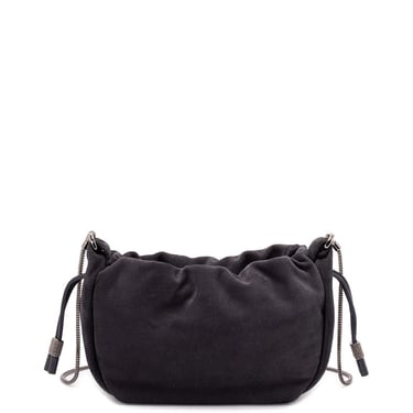 Brunello Cucinelli Women Suede Mini `Mellow` Bucket Bag