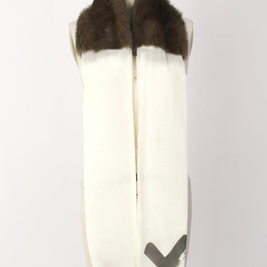 Catherine Parra Fur & Chiffon Scarf