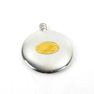 Hip flask The Dalvey Pocket Flask Grands of Dalvey Made Scotland 1985 Chrome Stainless Steel Vintage Design Whisky Bottle Pocket Flask Schnapps 