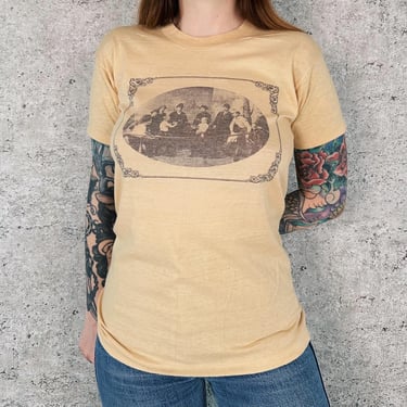 70's Vintage 19th Century Antique Boxing Ring Photograph Tee Shirt T-Shirt 