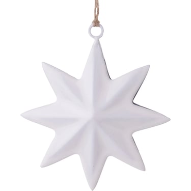 STH White 3D Star Ornament