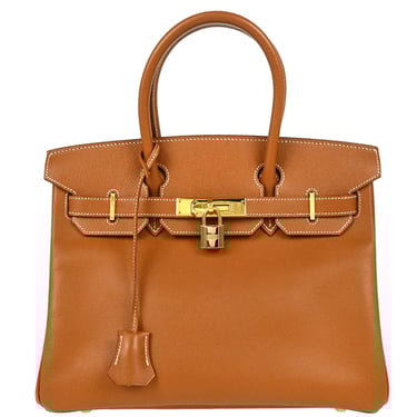 Hermes 2003 Gold Epsom Birkin 30 Handbag