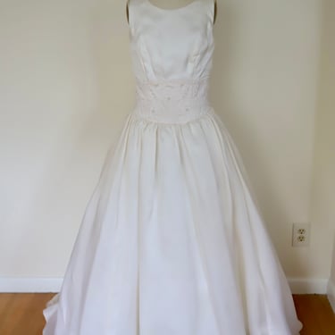 90's Silk Organza Bridal Gown