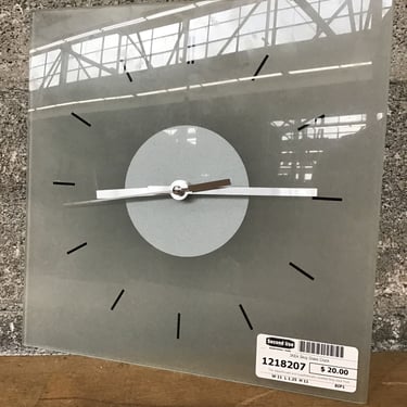 IKEA Skoj Glass Clock (Seattle)