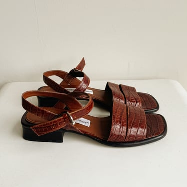 Terracotta Strappy Leather Sandals | Size 6