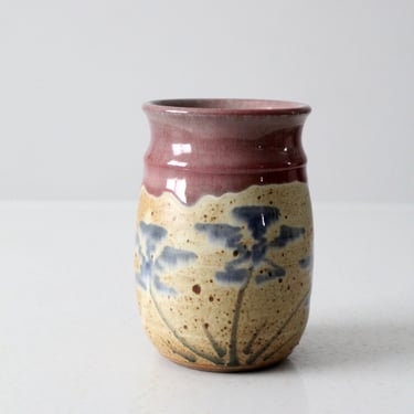 vintage White River Pottery vase 