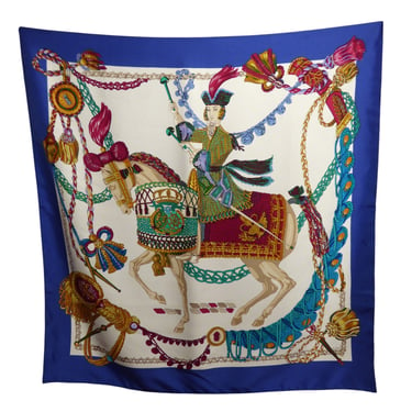 HERMES- "Le Timbalier" Silk Twill Scarf