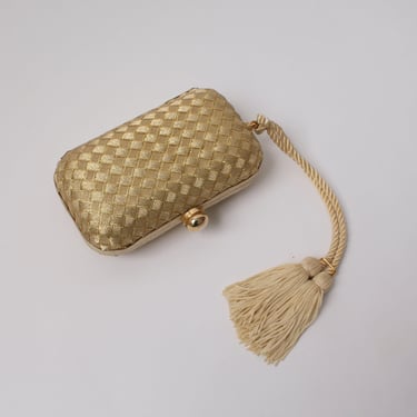 Vintage Gold Tassel Bag