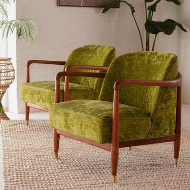 X&Y Blue Apple Chair - Natural main image 1
