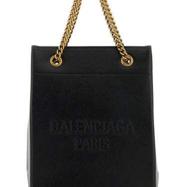 Balenciaga Woman Black Leather Duty Free Handbag