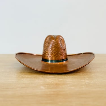 Vintage Copper Cowboy Hat 