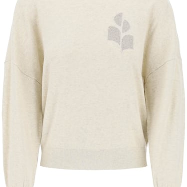 Isabel Marant Etoile Marisans Sweater With Lurex Logo Intarsia Women