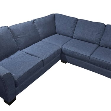 Contemporary Blue Sectional