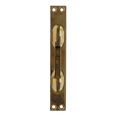 Reclaimed 6.75 in. Brass Plated Steel Concealed Pocket Door Side Pull