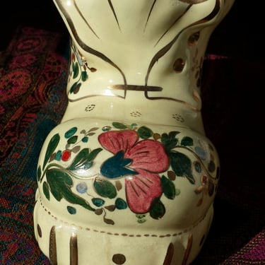 Vintage Italian Deruta Shoe~Hand Painted Shoe Planter~Art Object~Bookend Planter~Signed Cama Deruta~Glazed Pottery 1950s~JewelsandMetals 