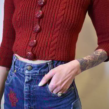 Cranberry Cardigan