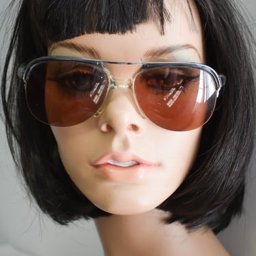 1970s/80s Bill Blass Aviator Sunglasses 