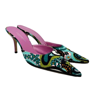 Dolce &amp; Gabbana Multicolor Print Heels