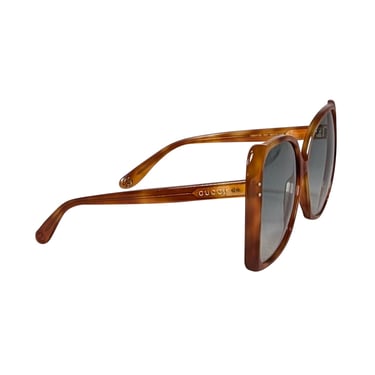 Gucci - Orange Tortoise Large Square Sunglasses