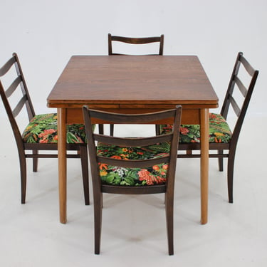 1950s Dining Room Set by Jitona ,Czechoslovakia / Vintage Dining Set / Mid-century / Multicolour / 