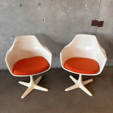 Pair of Burke Arm Chairs, 1960s #2