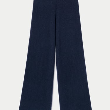 Zephyra Flare Cashmere Pant - Navy