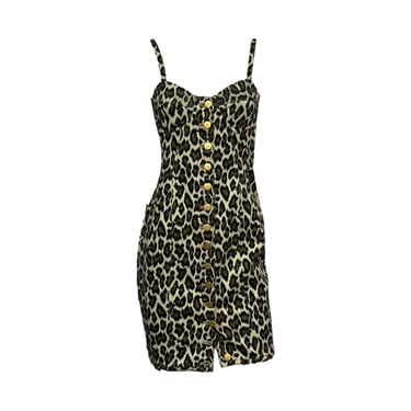 John Paul Gaultier Cheetah Bustier Dress