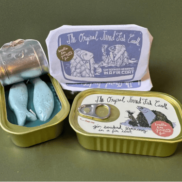 The Tinned Fish Candle - Juniper and Fraser Fir